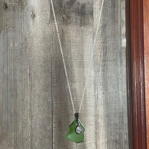 Montana Yellowstone River Glass Necklace